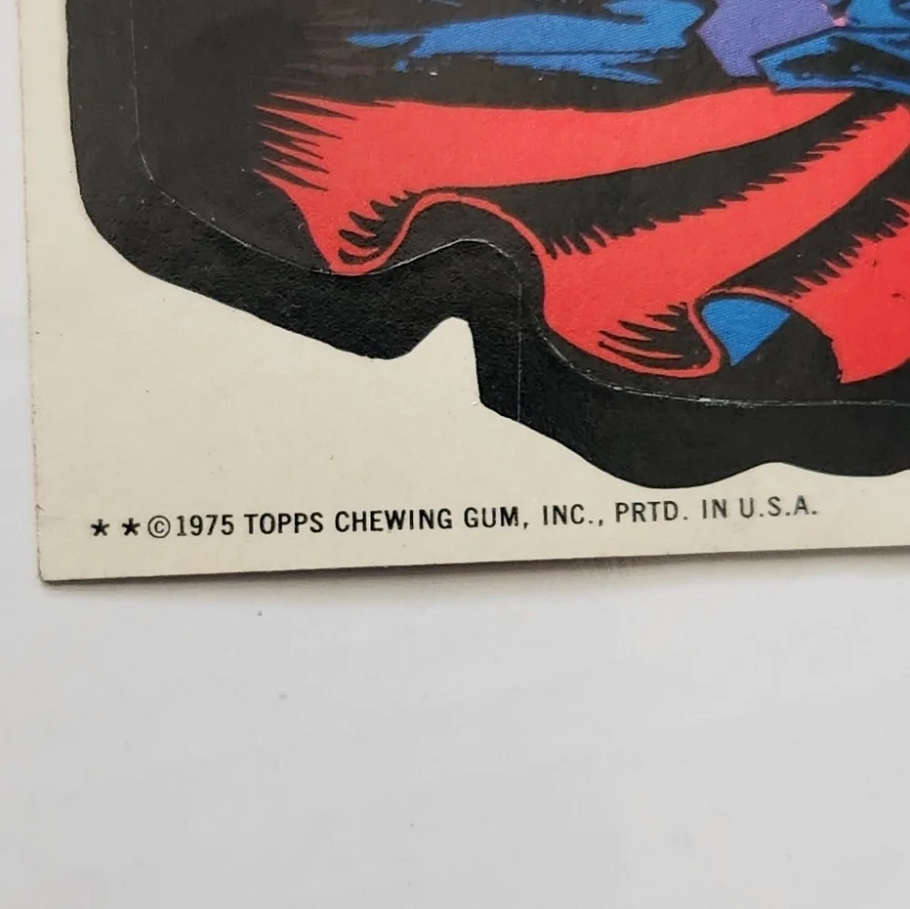 ✨Vintage 1975 Topps Marvel Comic Book Heroes Sticker - DRACULA #2 - Near Mint